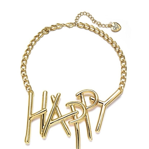Betsey Johnson Jewelry - Betsey Johnson Happy Necklace